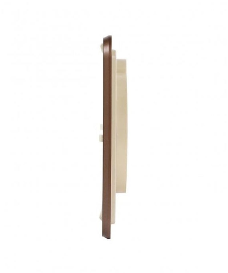 SEIKO Plastic Case Wall Clock QXA833D Beige Dial, Modern Design - Image 3