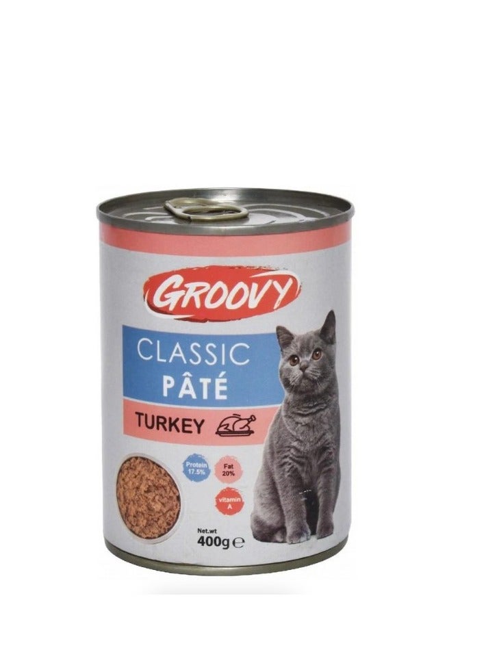 جروفي Classic Cat Pate with Turkey400 gr