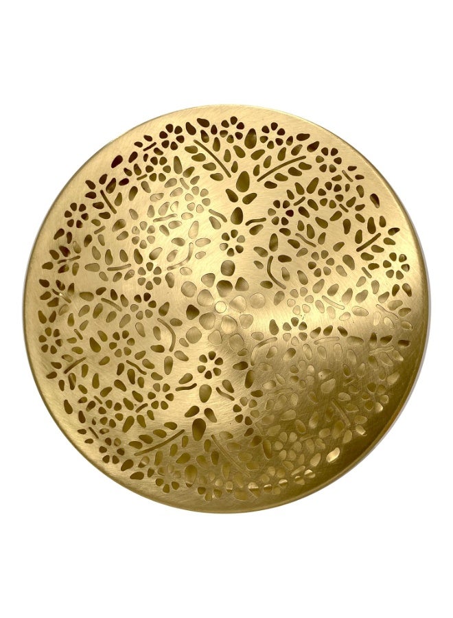 Rock Tawa علبة توابل/ماسالا روك تاوا بريميوم برونزية مقاس 7.8 بوصة بغطاء شبكي، 7 حاويات وملعقة - Image 1