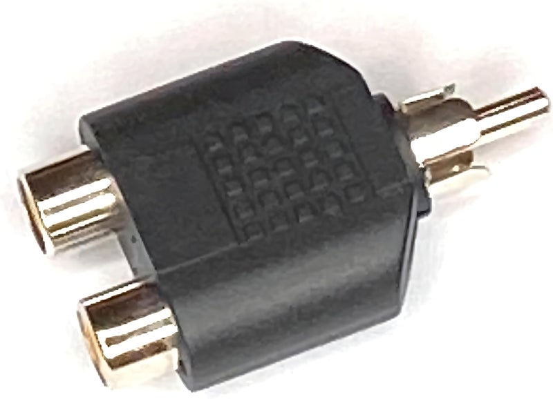 KNEUTRIX RCA Y Splitter Adapter – 1 Male to 2 Female (2-Pack) & Y Splitter Adapter, 1 R C A (F) to 2 Ports Female Jack Audio Video Connector (2 Pack) - Image 2