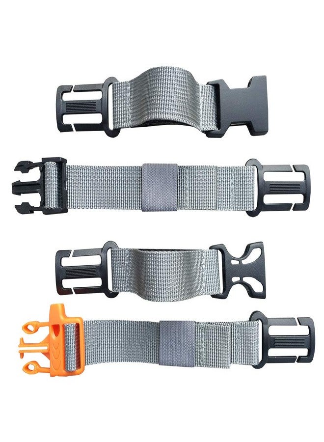 HDHYK 2 Packs Backpack Chest Strap- Nylon -Suitable for Webbing on The Backpack up to 25MM(Grey) - Image 1