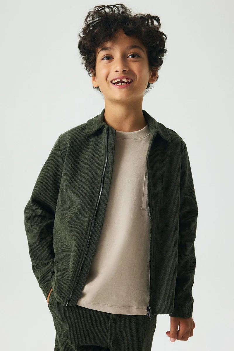 H&M Ribbed velour shacket