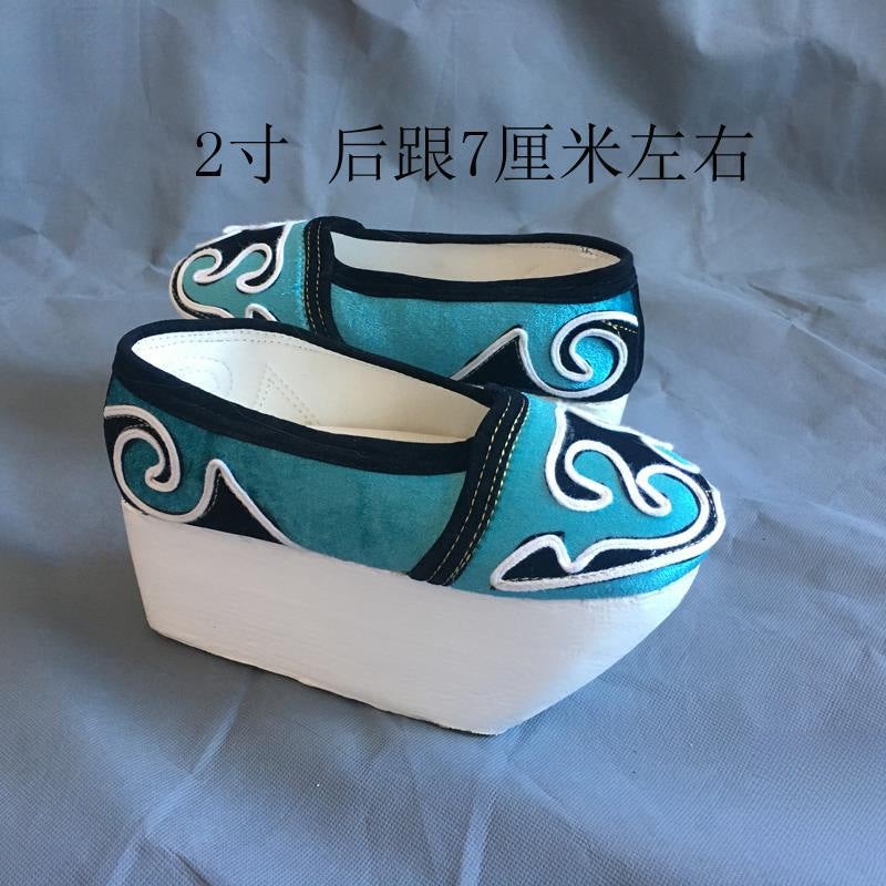 Shuixi Opera Young Man'S Shoes, Ancient Costume Male Scholar Shoes, Cloud Shoes, Yellow Plum Opera Liangzhu Young Man'S Boots, Wooden Soles - Image 3
