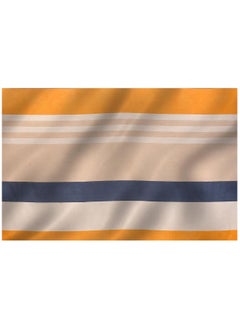 BSB HOME Premium Glace Cotton Kingston Collection King Size Bedsheets with 2 King Size Pillow Covers| Soft Sheets, Breathable, Shrinkage (3 Piece Set, 275 X 275 CM Flat sheet , 50 X 75 CM Pillow Covers, Yellow,Blue & Beige Cotton)  - Image 3