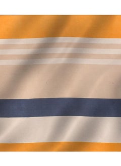 BSB HOME Premium Glace Cotton Kingston Collection King Size Bedsheets with 2 King Size Pillow Covers| Soft Sheets, Breathable, Shrinkage (3 Piece Set, 275 X 275 CM Flat sheet , 50 X 75 CM Pillow Covers, Yellow,Blue & Beige Cotton)  - Image 4