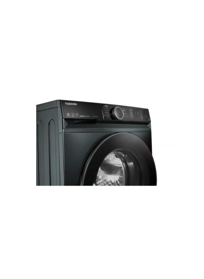 توشيبا غسالة أوتوماتيكية تحميل أمامي، 9 كجم، محرك عاكس، رمادي موراندي - TW-BK100GF4EG(MK) - Image 3