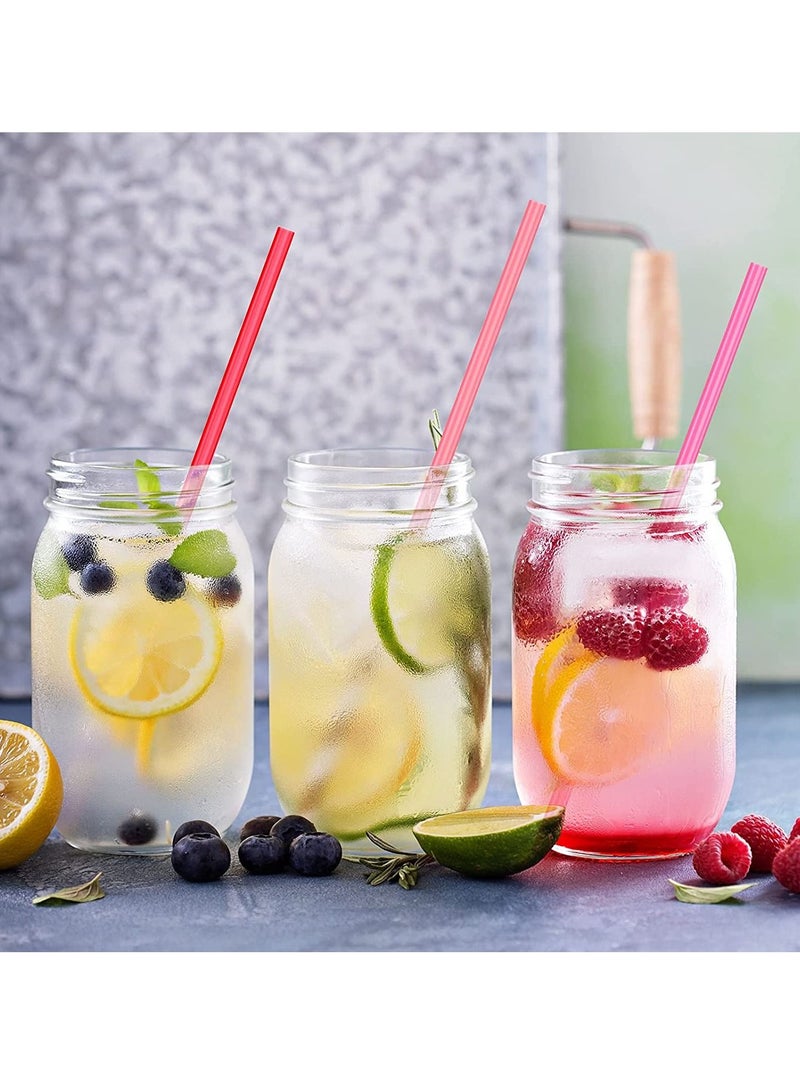 سيوسي شفاطات وردية على شكل قلب للاستعمال مرة واحدة، شفاطة بلاستيكية وردية ملفوفة بشكل فردي لحفلات أعياد الميلاد للأطفال ومستلزمات الزفاف 100 قطعة - Image 3