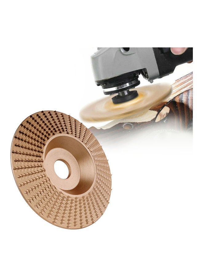 NIBEMINENT Woodworking Sanding Carving Grinding Wheel, Inclined Plane, Gold 15.00 X 8.00 10.00cm - Image 1