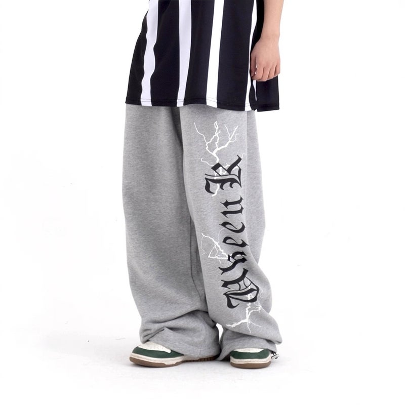 American Street Dance Trendy Brand Original Letter Unisex Loose Dance Pants Jazz Hip-Hop Sweatpants Casual Pants Trendy - Image 2