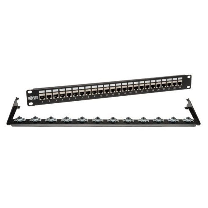 Tripp Lite 24-Port Cat6 / Cat5 Patch Panel Stp Shielded Rj45 Ethernet 1U Rackmount Taa (N254-024-Sh),Black - Image 3