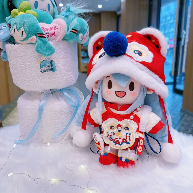 20cm Hatsune Miku FUFU Plush Doll with New Year Outfit - Snow Miku Birthday Gift - Image 5