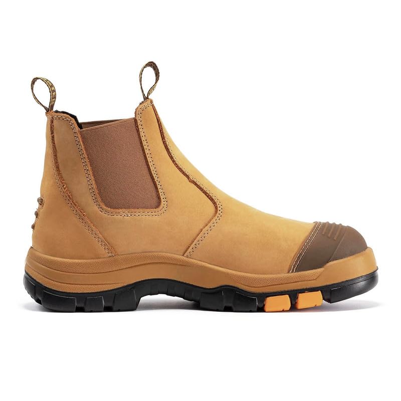 ROCKROOSTER Lumen - 6" Soft Toe Slip On Breathable, Quick Dry, Anti-Slip Wheat Work Boots for Men AK222 - Image 2