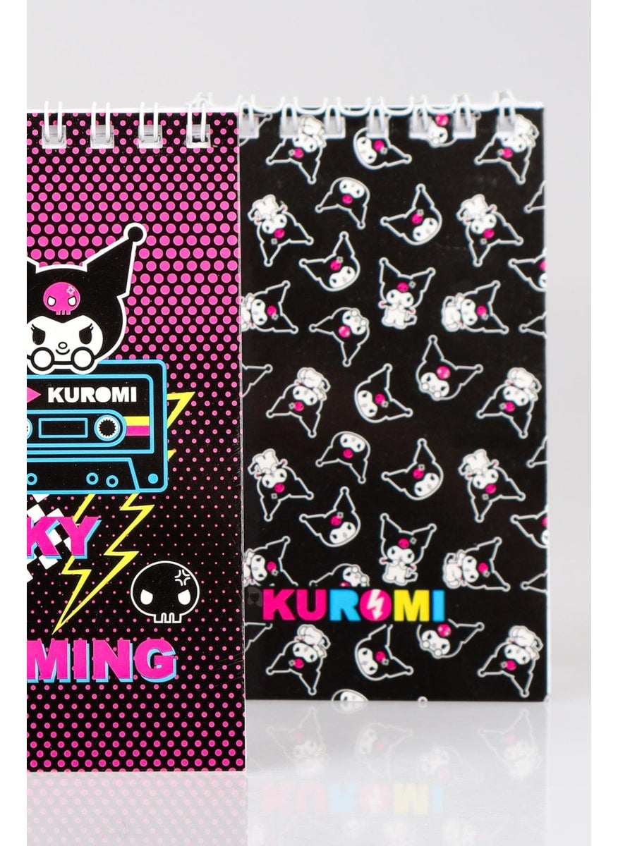 kuromi Dekomus New Season Licensed "single" Spiral A7 Notepad 32 Sheets  - Image 4