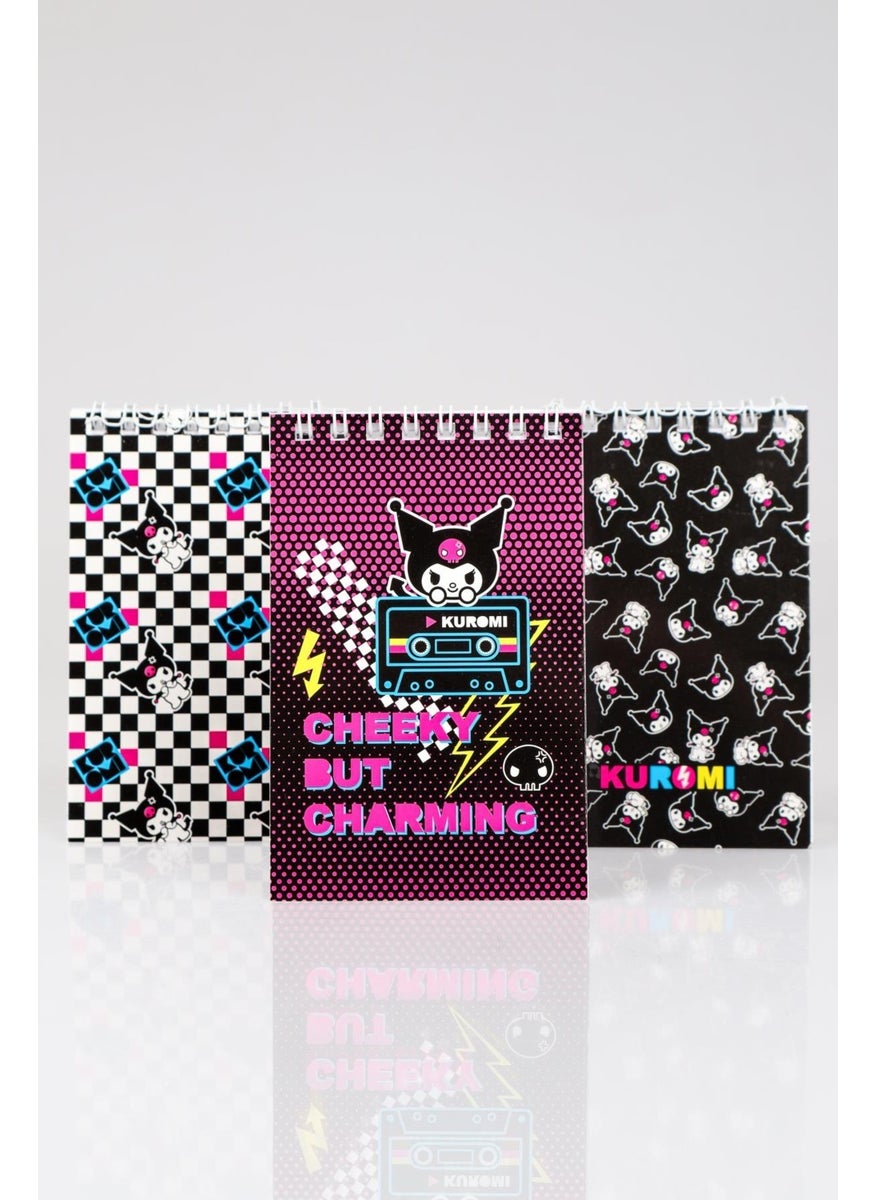 kuromi Dekomus New Season Licensed "single" Spiral A7 Notepad 32 Sheets  - Image 1