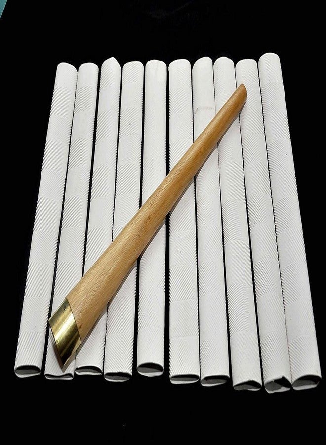YMD Pack of 10 Premium White Grip and 1 Gripper Chevron (Pack of 11) - Image 1