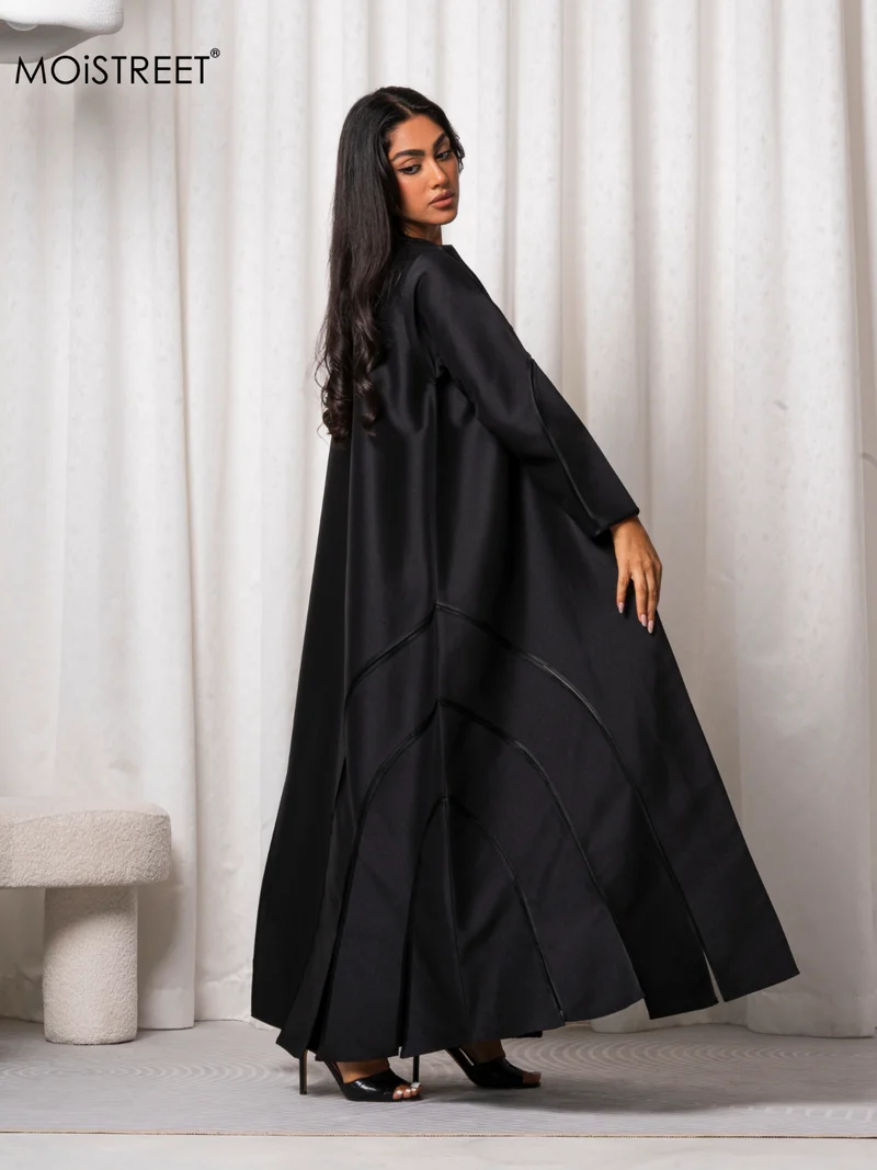 Moistreet  MOiSTREET Handmade Victoria Satin Abaya for Women | Best Price UAE