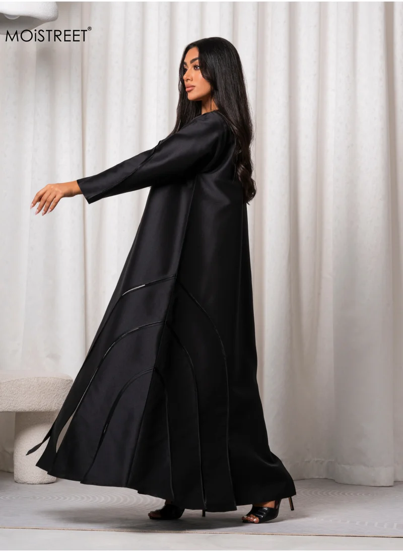 Moistreet MOiSTREET Handmade Victoria Satin Abaya