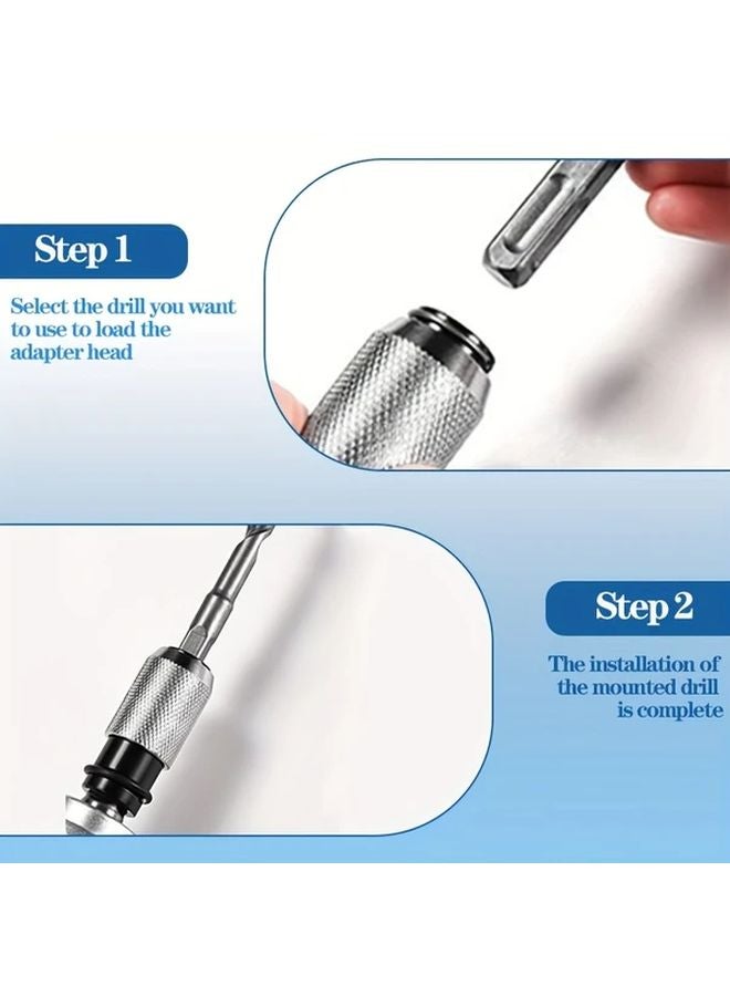 New Electric Hammer Conversion Head With 4 Impact Drill Bits 2025 Model - Image 4