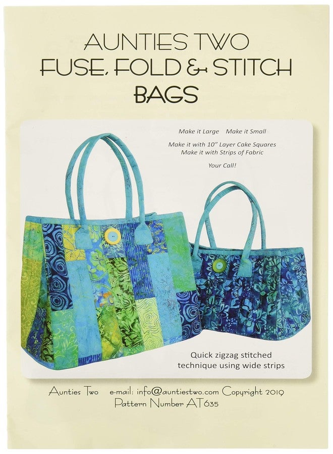 Aunties Two Fuse, Fold & Stitch 635 Pattern - Image 1
