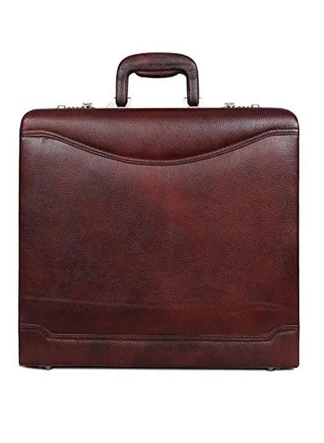 OBANI Genuine Leather Expandable Briefcase Brown, Dimensions: 45.72cm x 10.16cm x 31.75cm (L x W x H) Briefcase men office | Document briefcase - Image 2