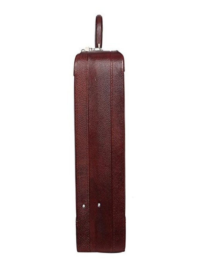 OBANI Genuine Leather Expandable Briefcase Brown, Dimensions: 45.72cm x 10.16cm x 31.75cm (L x W x H) Briefcase men office | Document briefcase - Image 4