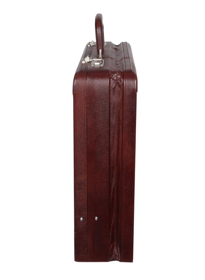 OBANI Genuine Leather Expandable Briefcase Brown, Dimensions: 45.72cm x 10.16cm x 31.75cm (L x W x H) Briefcase men office | Document briefcase - Image 5