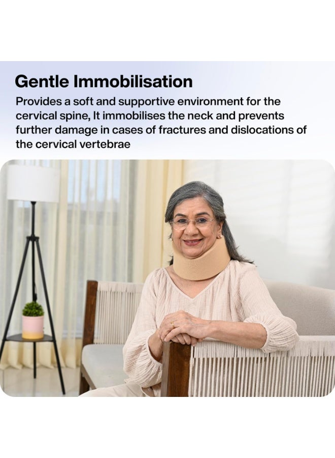 Soft Adjustable Cervical Collar – Comfortable Neck Support for Spine Immobilization & Pressure Relief – Ideal for Neck Pain & Everyday Use - Image 3