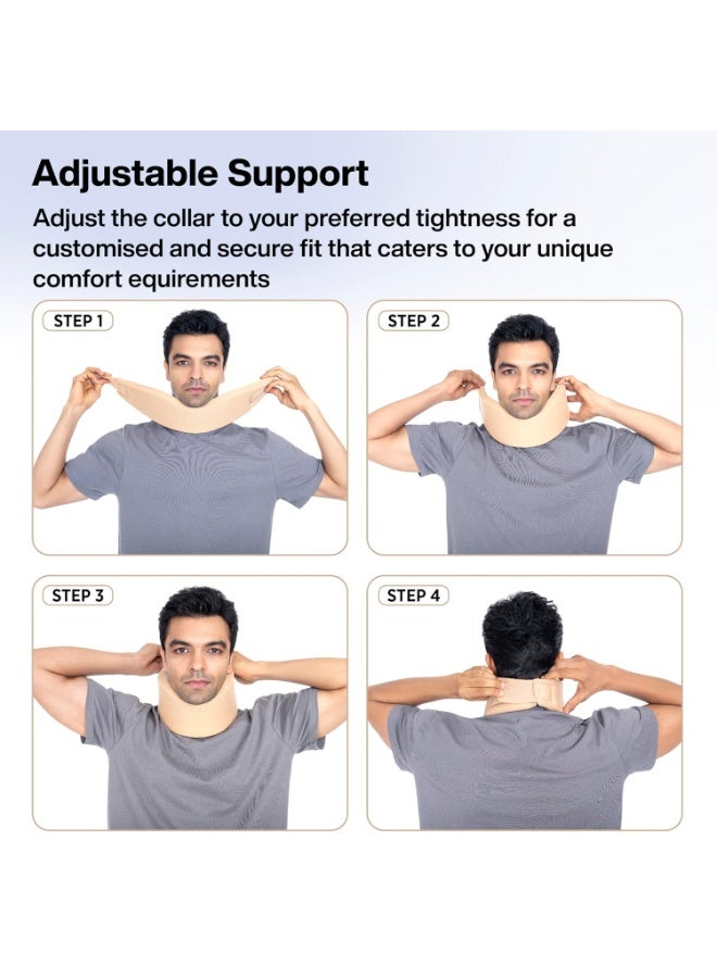 Soft Adjustable Cervical Collar – Comfortable Neck Support for Spine Immobilization & Pressure Relief – Ideal for Neck Pain & Everyday Use - Image 4