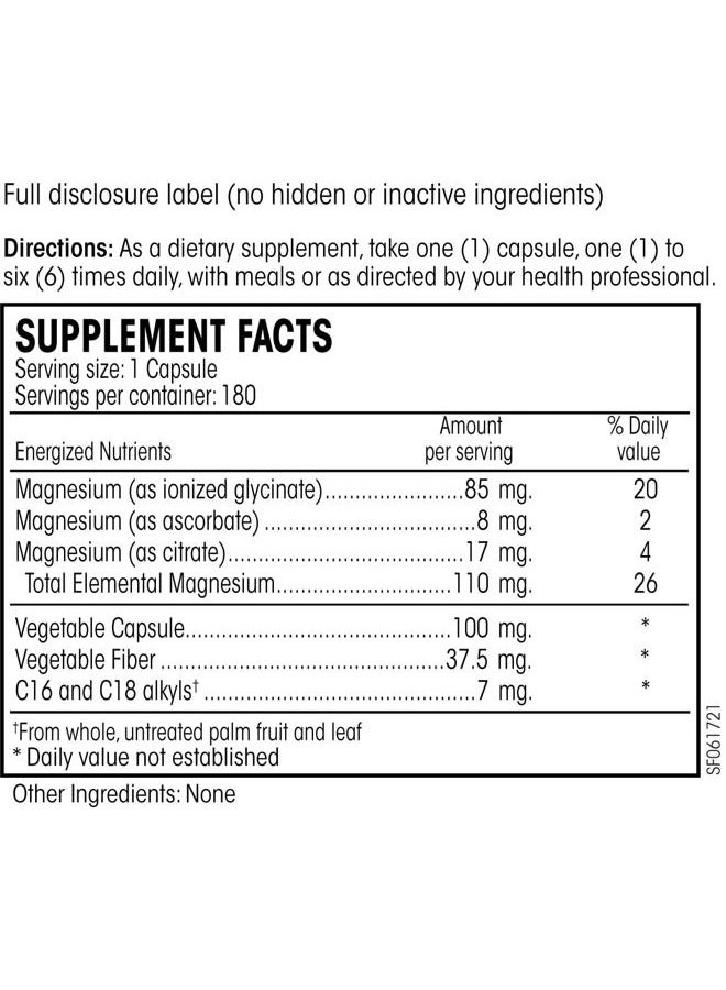 Perque Mg Plus Guard 180 Vegetable Capsules - Image 2