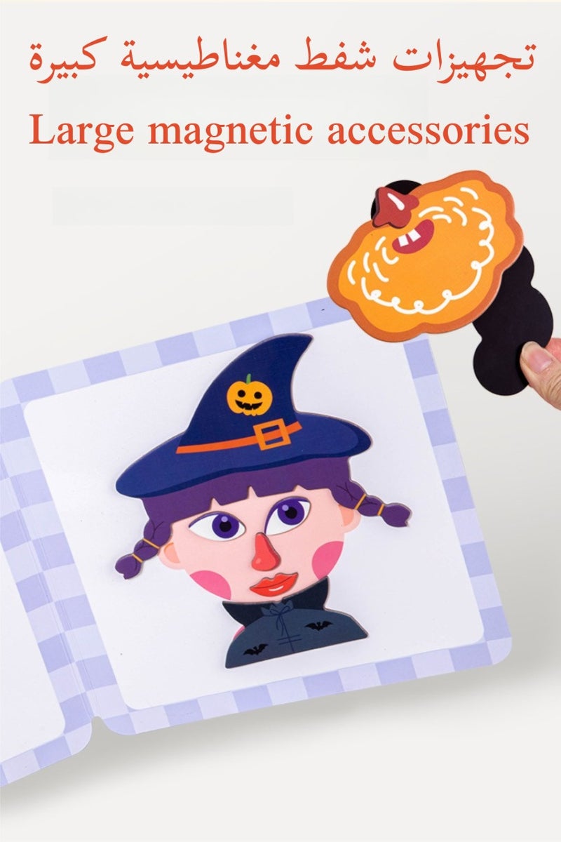 Children's Magnetic Puzzle, Children'S Intellectual Drawing Board Toy, Multi-functional Early Education Gift, Cartoon Jigsaw Puzzle Magnetic Activity Board, Kids Educational Toy, Suitable For Young Children's Learning And Creative Development - Image 5