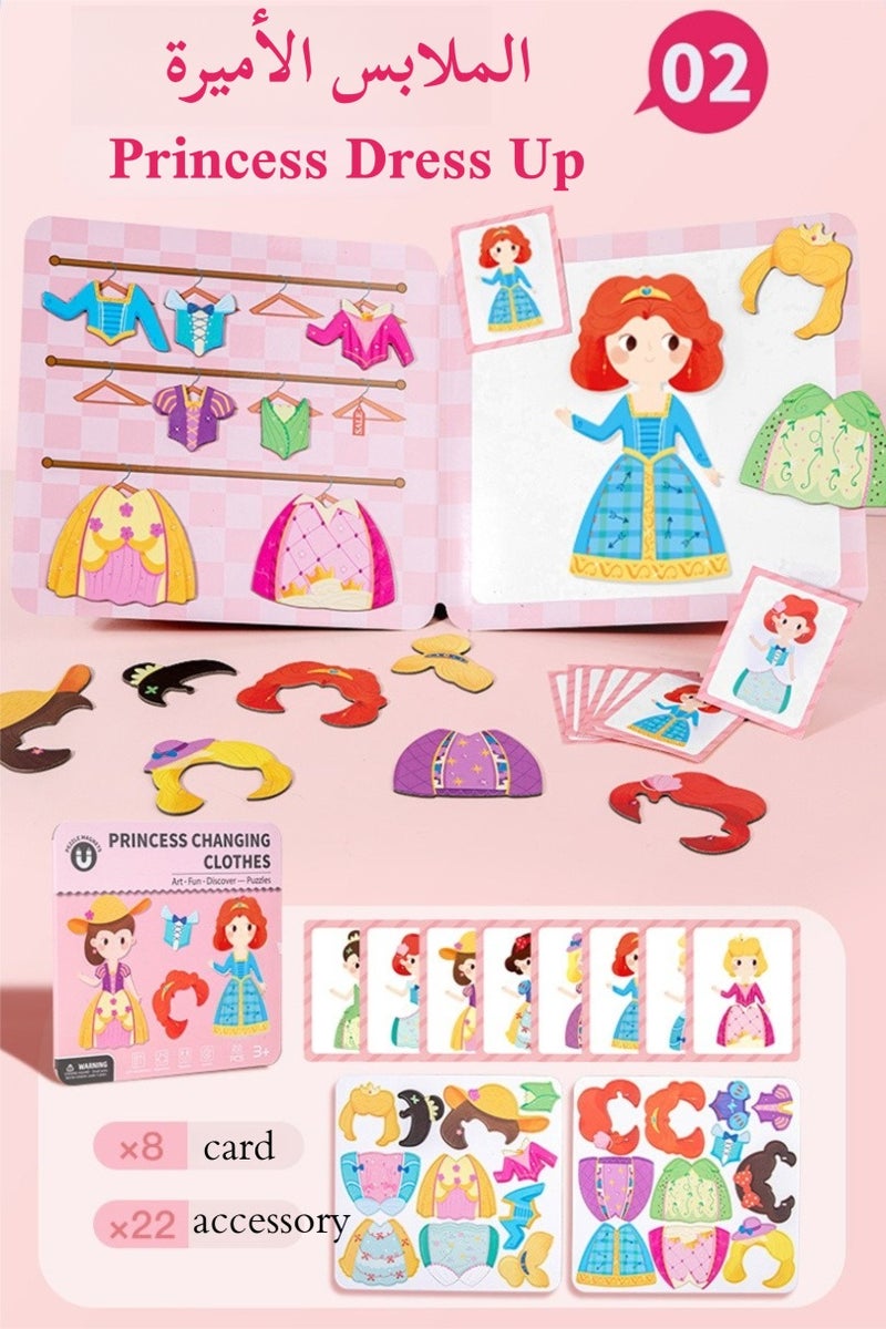 Children's Magnetic Puzzle, Children'S Intellectual Drawing Board Toy, Multi-functional Early Education Gift, Cartoon Jigsaw Puzzle Magnetic Activity Board, Kids Educational Toy, Suitable For Young Children's Learning And Creative Development - Image 3