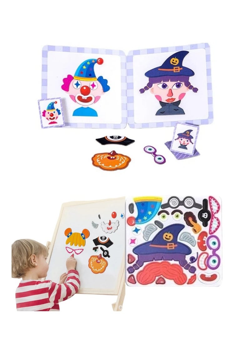 Children's Magnetic Puzzle, Children'S Intellectual Drawing Board Toy, Multi-functional Early Education Gift, Cartoon Jigsaw Puzzle Magnetic Activity Board, Kids Educational Toy, Suitable For Young Children's Learning And Creative Development - Image 1