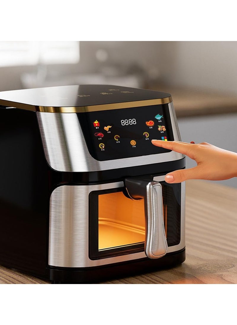 Denx Healthy Air Fryer For Fry/Grill/Bake/Roast Capacity 8 Liters Power 1800 Watts with colour full touch display  - Image 1
