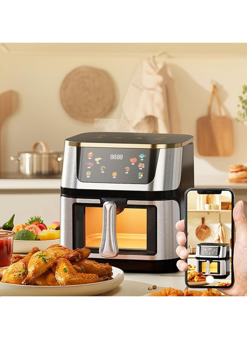 Denx Healthy Air Fryer For Fry/Grill/Bake/Roast Capacity 8 Liters Power 1800 Watts with colour full touch display  - Image 2