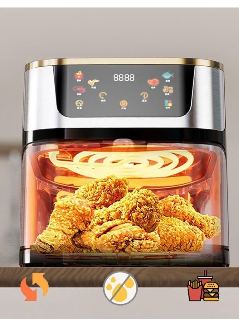 Denx Healthy Air Fryer For Fry/Grill/Bake/Roast Capacity 8 Liters Power 1800 Watts with colour full touch display  - Image 4