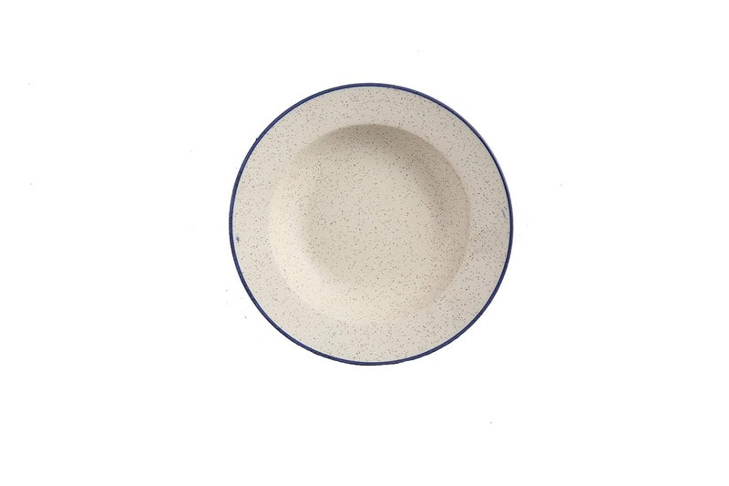 Caffeine Caffeine Ceramic Handmade Stoneware Marble Matte Style Soup Plate/Pasta Plate/Maggie Plate/Macaroni Plate 9 inches (1 Pc Microwave & Dishwasher Safe) - Image 5