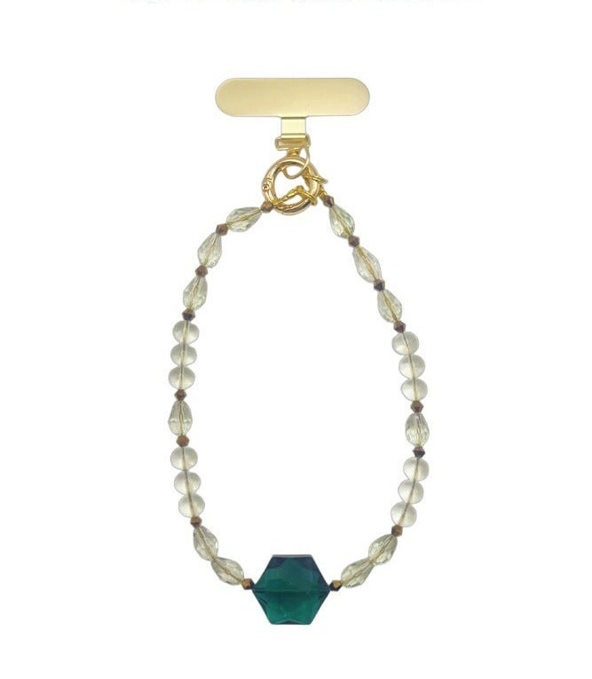 Handmade Premium Crystal Phone Strap-Brilliant - Image 1
