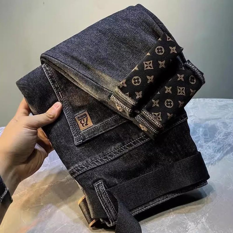 Unisex Classic Denim Jeans Loose Fit Daily Outdoor Wear - Image 3
