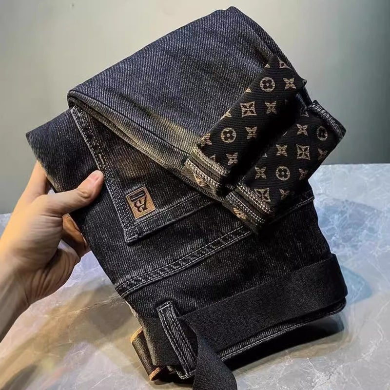 Unisex Classic Denim Jeans Loose Fit Daily Outdoor Wear - Image 2