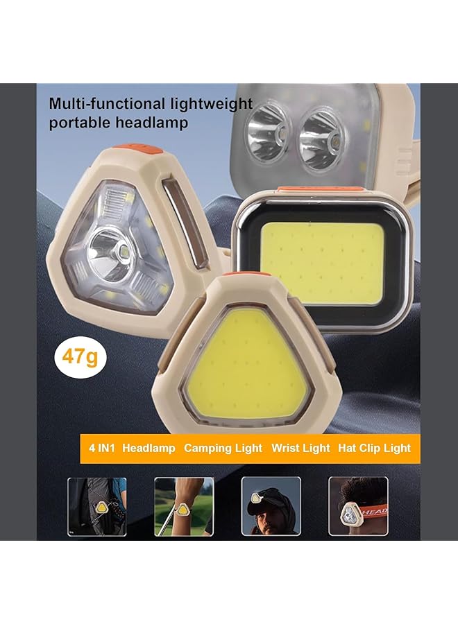 DLC Outdoor Multifunctional Strong Light Mini Portable Headlamp Can Be Used As A Headlamp/Camping Light/Wrist Light/Hat Clip Light IPX4 Life Waterproof DLC 32891  - Image 3