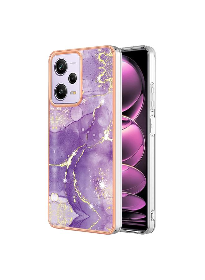 S-TOP Electroplating Marble Dual-side IMD Phone Case For Xiaomi Redmi Note 12 Pro 5G Global/Note 12 Pro 5G China/Poco X5 Pro 5G/Note 12 Pro Speed - Image 1
