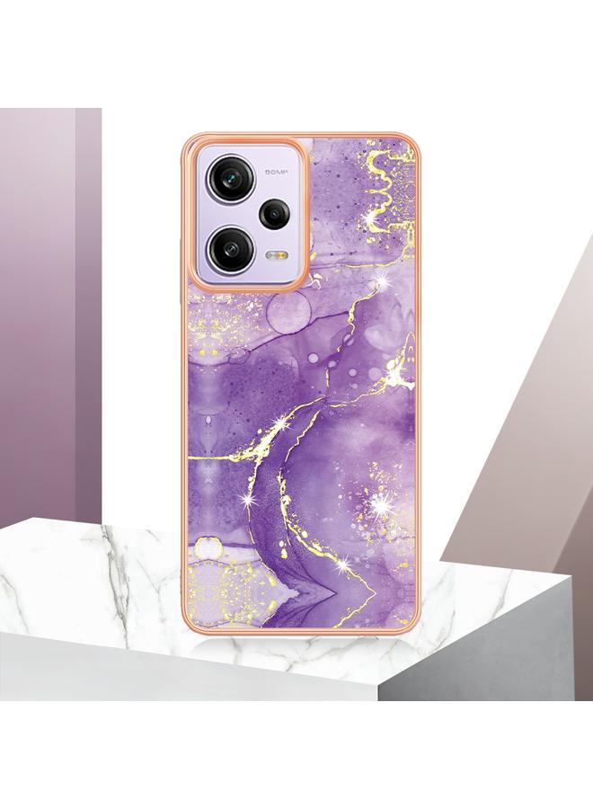 S-TOP Electroplating Marble Dual-side IMD Phone Case For Xiaomi Redmi Note 12 Pro 5G Global/Note 12 Pro 5G China/Poco X5 Pro 5G/Note 12 Pro Speed - Image 2
