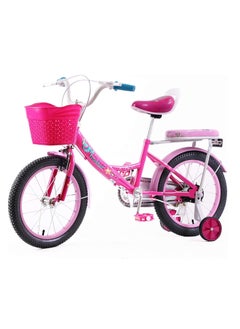 Vaux Elgo Mermaid Kids Road Bike 16 Inch w/ Training Wheels - Dark Pink  - Image 4