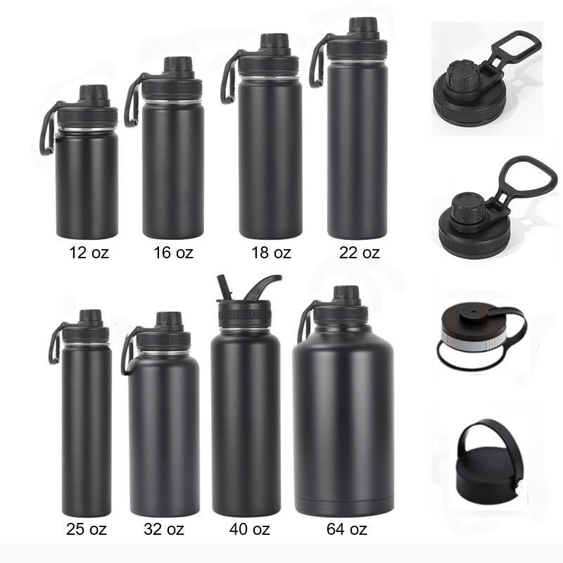 304 Stainless Steel Full-Range Insulated Cup Double-Layer Large-Capacity Mountaineering Kettle Vacuum Sports Water Bottle Vacuum Insulation - Image 3
