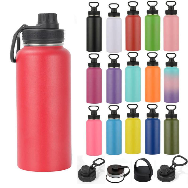 304 Stainless Steel Full-Range Insulated Cup Double-Layer Large-Capacity Mountaineering Kettle Vacuum Sports Water Bottle Vacuum Insulation - Image 2