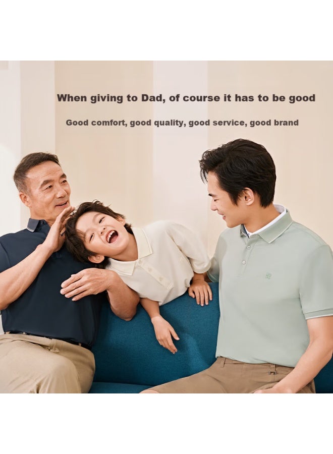 Hodo Modal Silk Short Sleeve Cool Feeling Polo Shirt With Turn-down Collar T-shirt, Father's Day Gift - Image 2