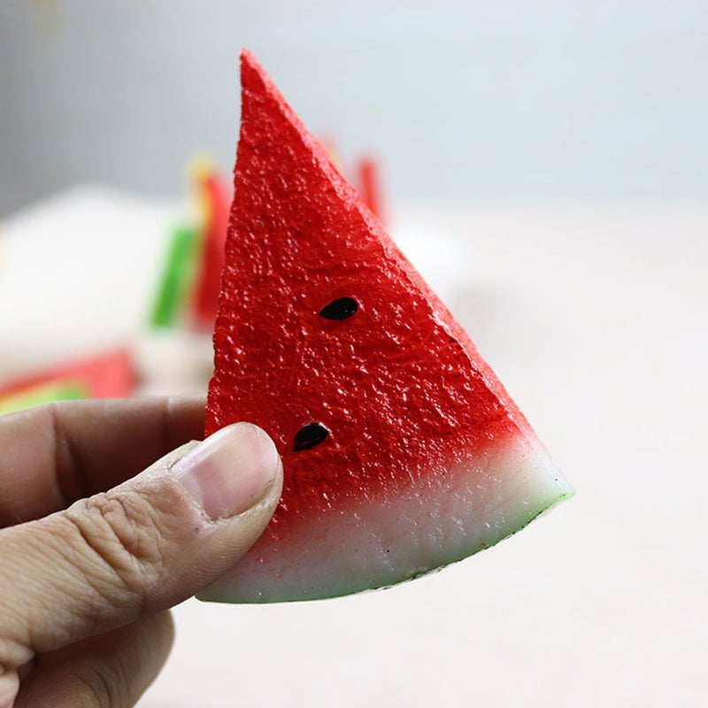 4 pcs Artificial Fruit Model Simulation Watermelon Slice Fruit Photography Props - Image 5