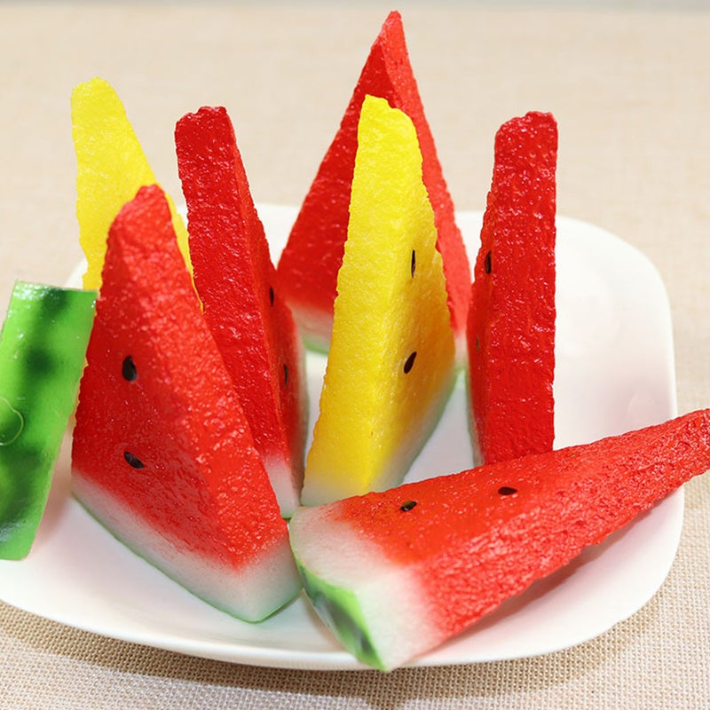 4 pcs Artificial Fruit Model Simulation Watermelon Slice Fruit Photography Props - Image 4