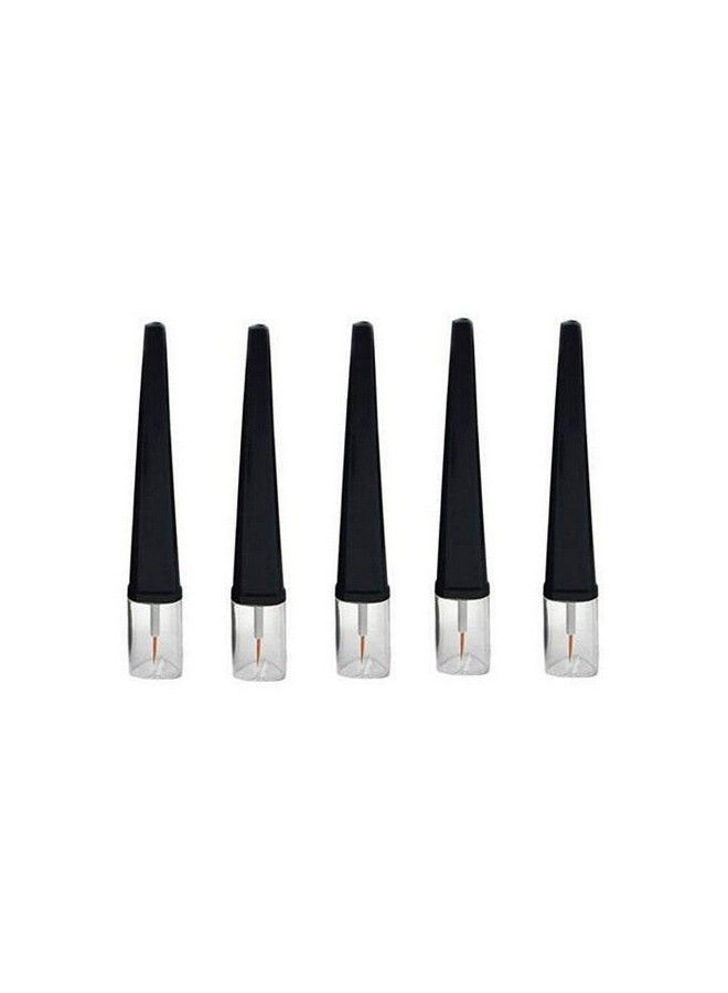 SYBL 5Pcs 8Ml 0.3Oz Transparent Empty Mini Plastic Eyeliner Packing Tubes With Black Cap Eyelash Growth Liquid Storage Holder Bottle Diy Vials Tube Refillable Cosmetic Container For Travel Daily Life - Image 1
