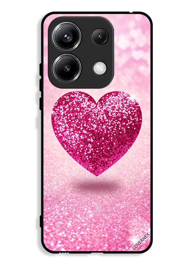 Covernex Xiaomi Redmi Note 13 Pro 4G Protective Case Cover Glitter Heart - Image 1